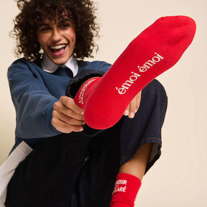 Chaussettes L'Amour est Déclaré Rouge - 36/41 émoi émoi