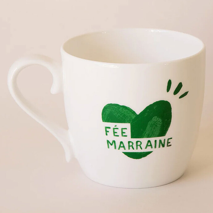 Mug Coeur Vert Sapin - Fée Marraine émoi émoi
