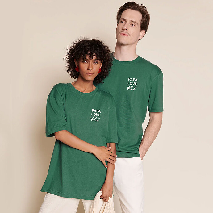 Avis T-shirt Papa Love Club Spinach - S