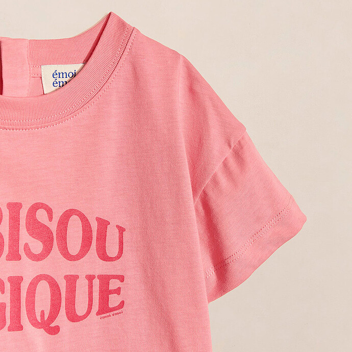 Avis T-shirt Le Bisou Magique Framboise Enfant - 12 Mois