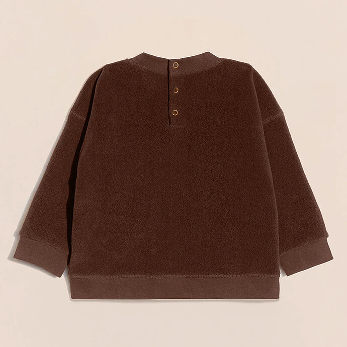 Sweat Polaire Recyclée We Are Family Chocolat - 2 Ans émoi émoi