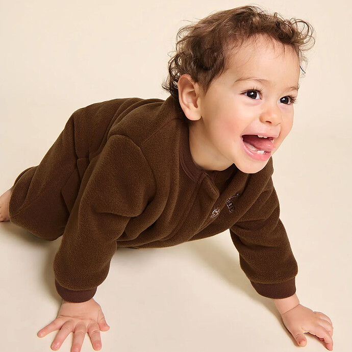 Avis Mini Combinaison Polaire Recyclée Baby Sunshine Chocolat - 3 Mois