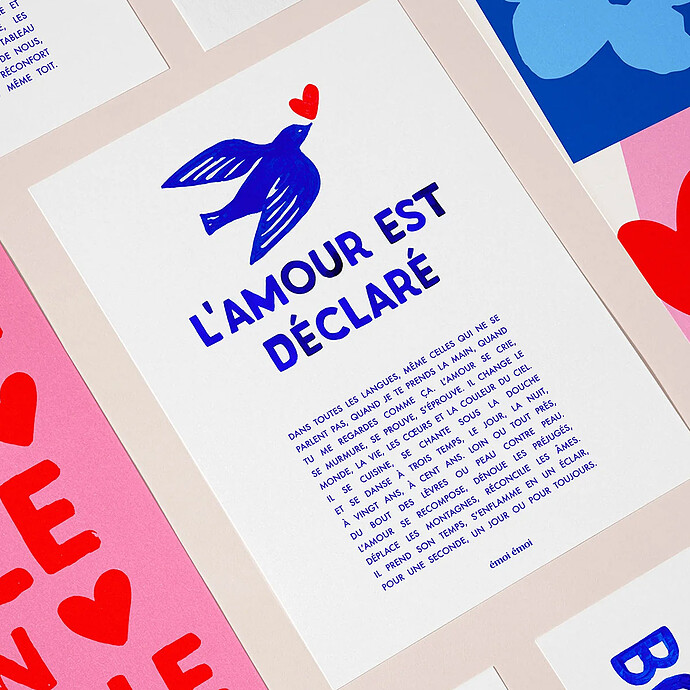 Avis Affiche - L'Amour est Déclaré