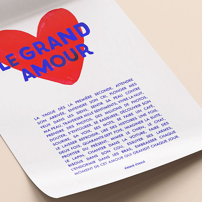 Affiche - Le Grand Amour émoi émoi