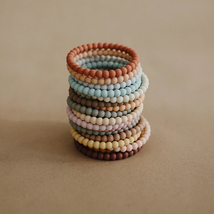 Lot de 3 Bracelets de Dentition - Mellow, Terracotta & Periw pas cher