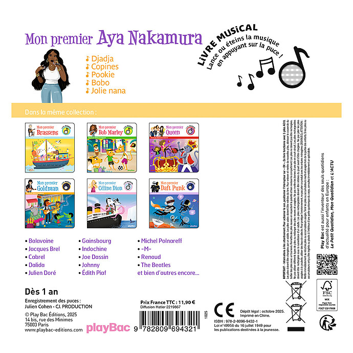Avis Livre Musical Mon Premier Aya Nakamura