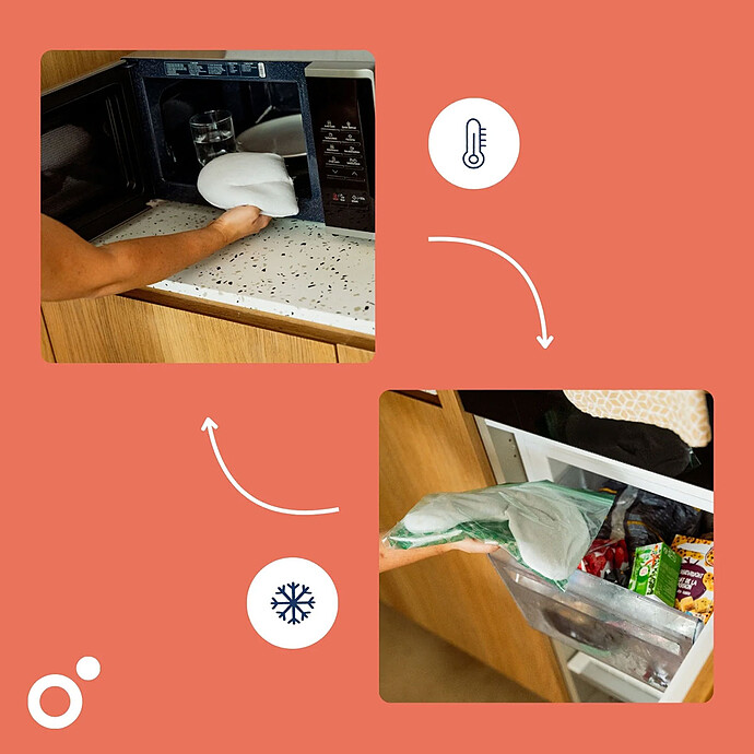 Bouillotte de Maternité Snoogy Mom - Peaches pas cher