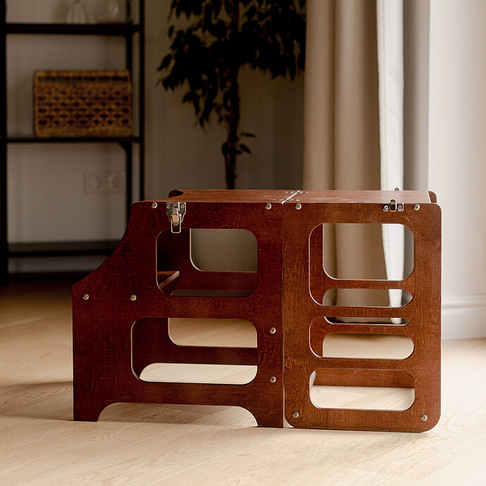 Avis Tour de Cuisine Pliable en Bouleau - Miel