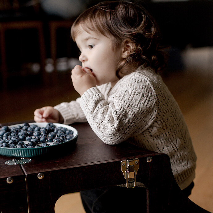 Tour de Cuisine Pliable en Bouleau - Brun Expresso Duck Woodworks