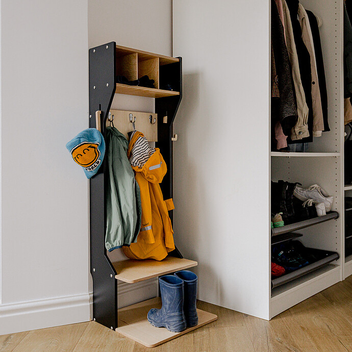 Porte-manteau - Noir Duck Woodworks