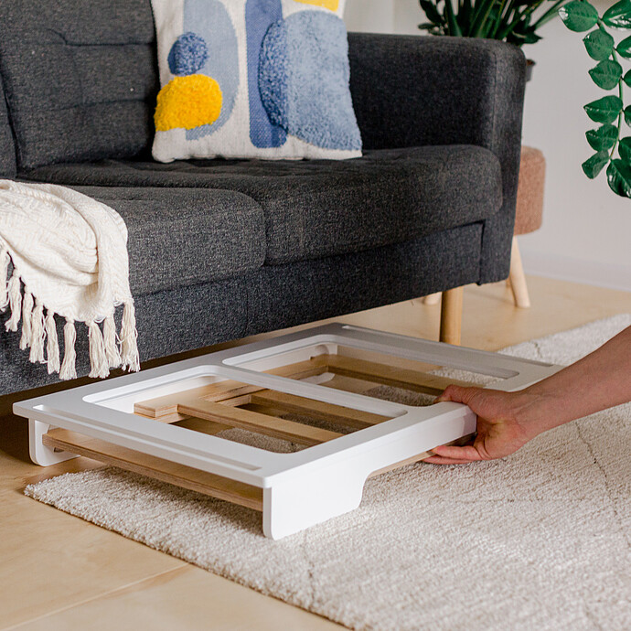 Table de Jeux Sensorielle - Blanc pas cher