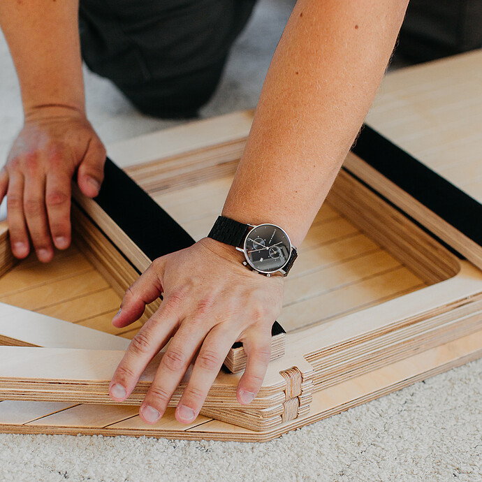 Maison en Zigzag - Naturel pas cher