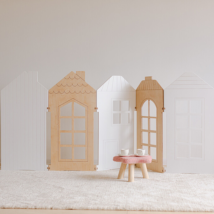 Ville en Zigzag - Gris Duck Woodworks