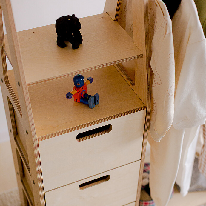 Avis Portant à Vêtements - Naturel