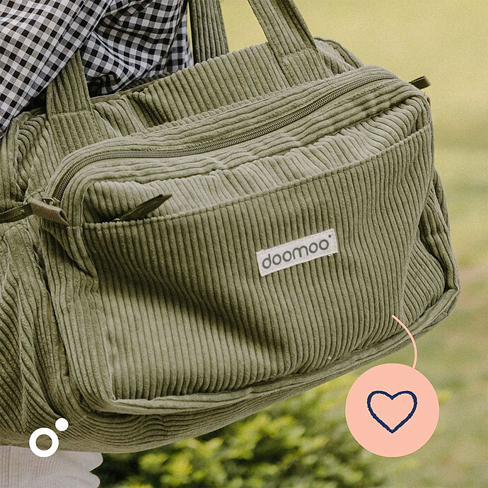 Avis Sac à Langer Fluffy - Corduroy Kaki