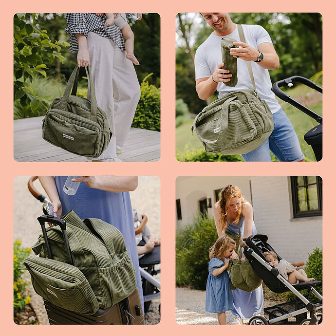 Achat Sac à Langer Fluffy - Corduroy Kaki