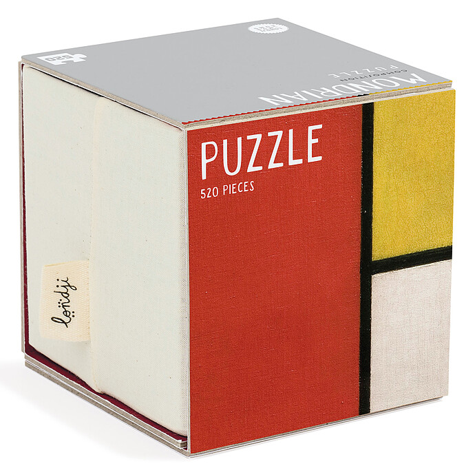 Puzzle Caixa Cub 520 Pièces - Mondrian Composition Londji