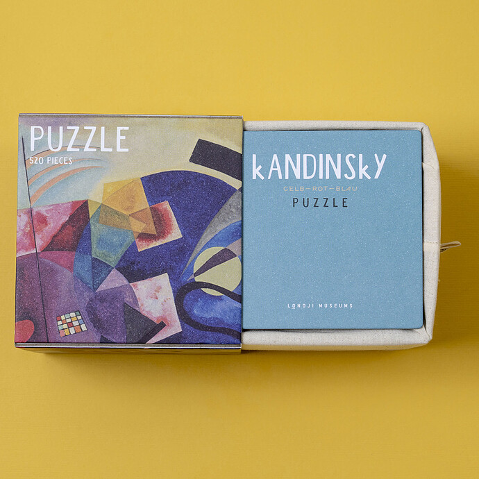 Achat Puzzle Caixa Cub 520 Pièces - Kandinsky Jaune-Rouge-Bleu