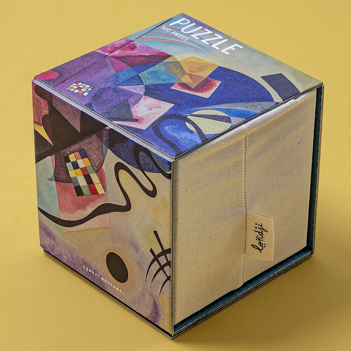 Puzzle Caixa Cub 520 Pièces - Kandinsky Jaune-Rouge-Bleu pas cher