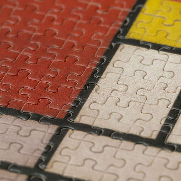 Micropuzzle Zoom 150 Pièces - Mondrian Composition pas cher
