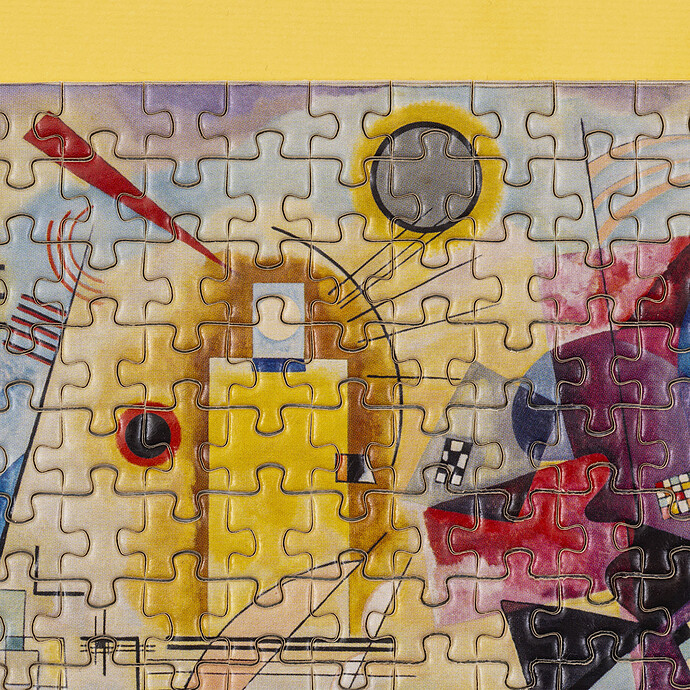 Micropuzzle Zoom 150 Pièces - Kandinsky Jaune-Rouge-Bleu pas cher