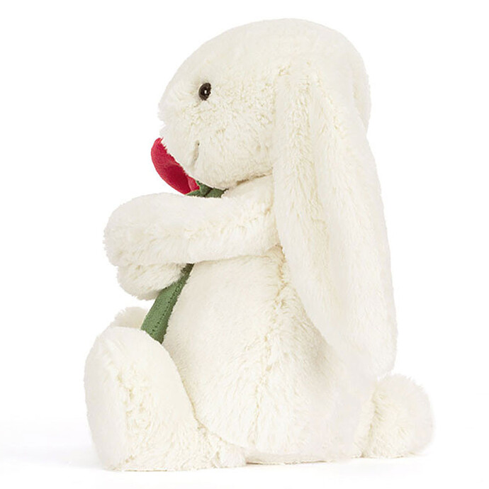 Avis Cream Bunny With Rose