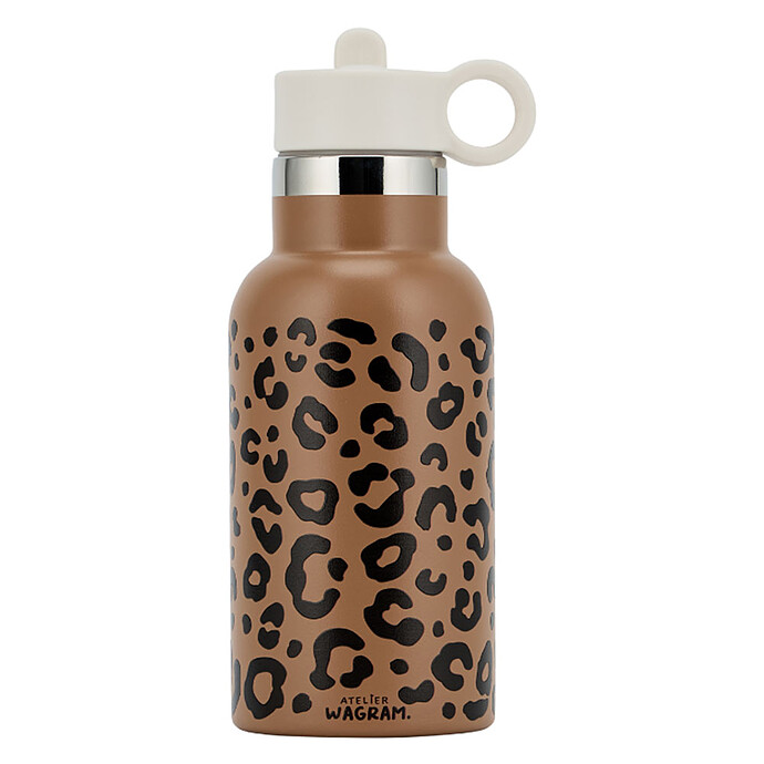 Gourde Inox Caramel Léopard - 350 ml  Atelier Wagram