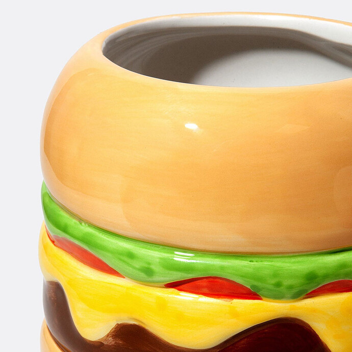 Avis Vase Fast Food Burger - Taille M