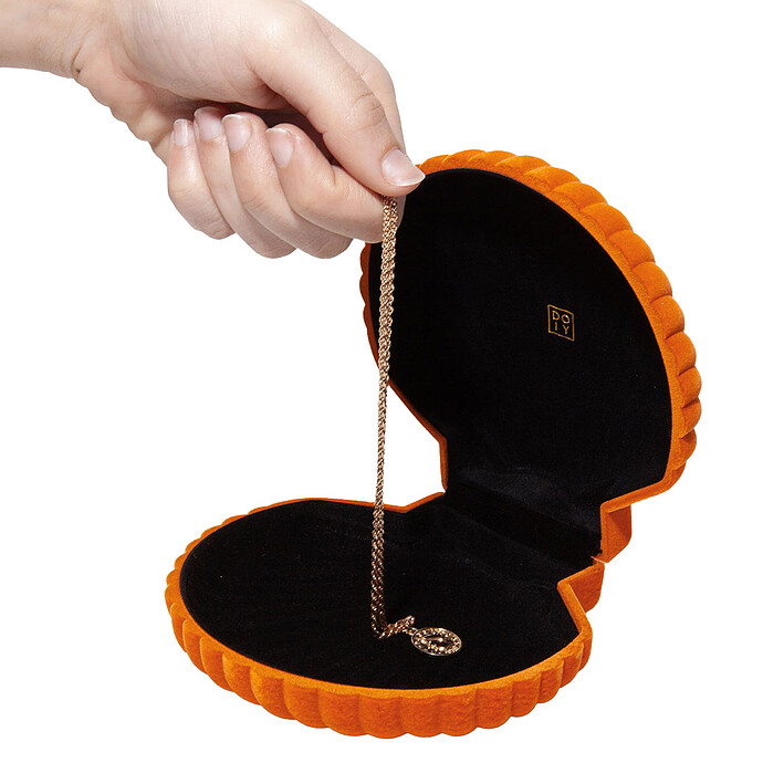 Avis Boîte à Bijoux Coquillage Venus - Orange