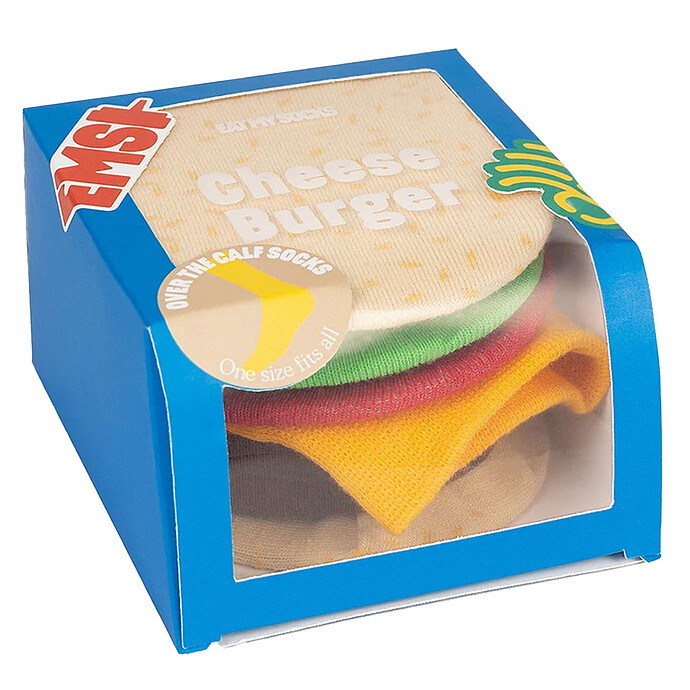 Chaussettes Adulte Cheeseburger - 36/45 EAT MY SOCKS