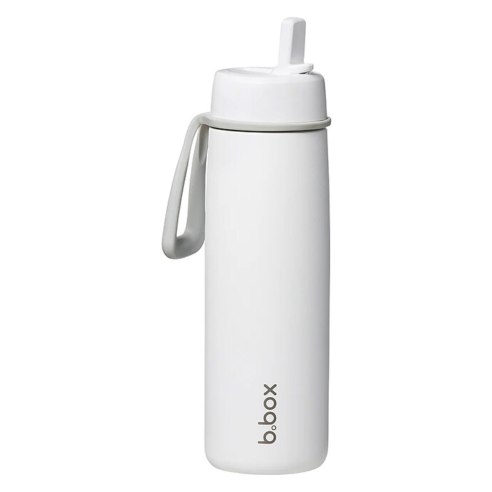 Gourde Isotherme avec Paille Flip Top White Out - 690 ml b.box for kids