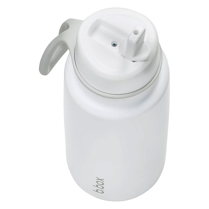 Gourde Isotherme avec Paille Flip Top White Out - 1 l pas cher