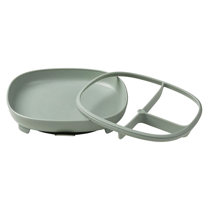 Assiette Compartimentée à Ventouse 2-en-1 - Sage b.box for kids