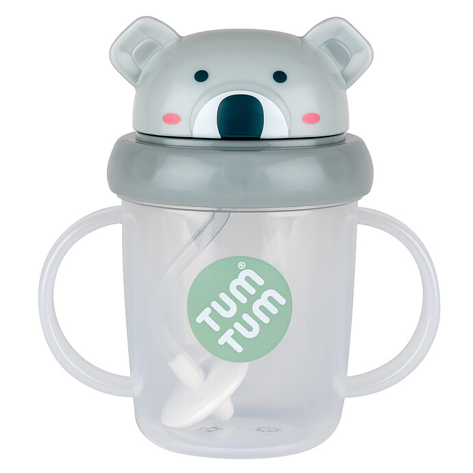 Tasse Anti-fuites et Paille Lestée V3 Koala - 200 ml TUM TUM