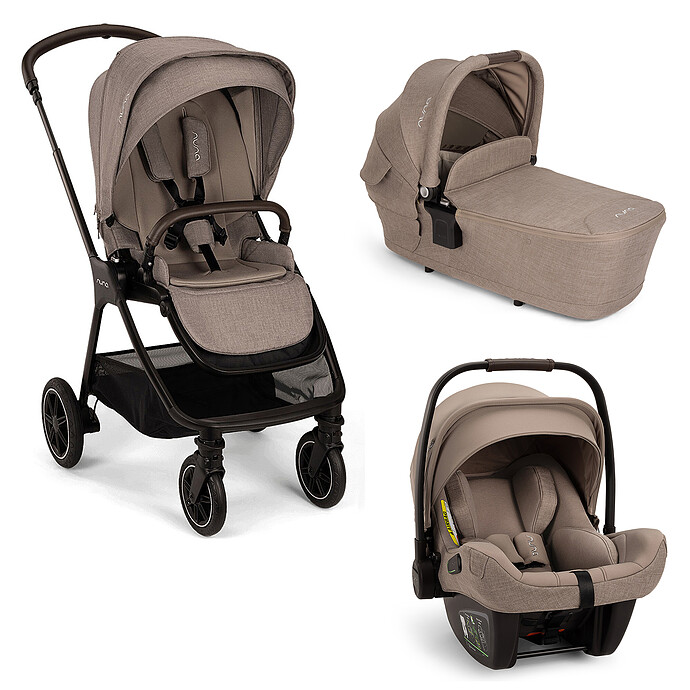 Poussette Trio TRIV next - Siège PIPA next i-Size - Nacelle LYTL - Cedar Nuna