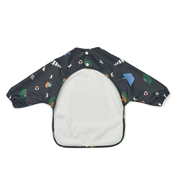 Bavoir à Manches Merle - Sailing Classic Navy Liewood