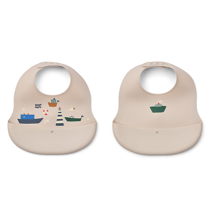 Lot de 2 Bavoirs Ember - Sailing Sandy Liewood
