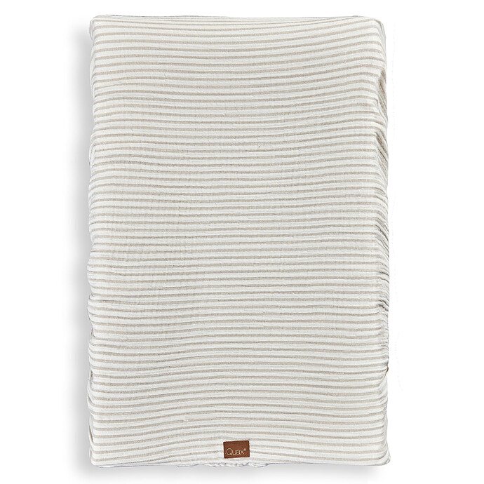 Housse Matelas à Langer Natural - Stripes Quax
