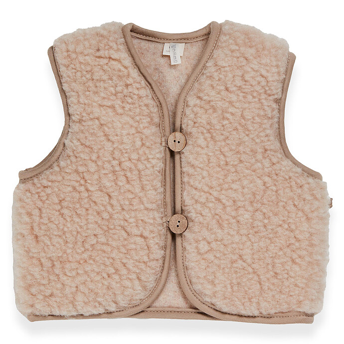Veste Teddy Mini Merino Nutmeg - 3/6 Mois Quax