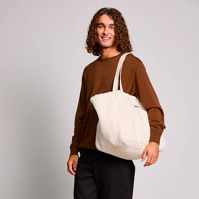 Sac Cabas Claude - Teddy Arctique pas cher