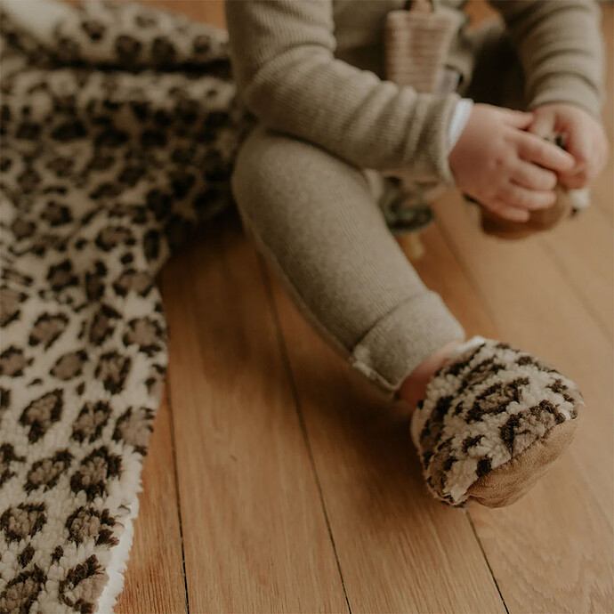 Chaussons Léopard - 19/21 pas cher