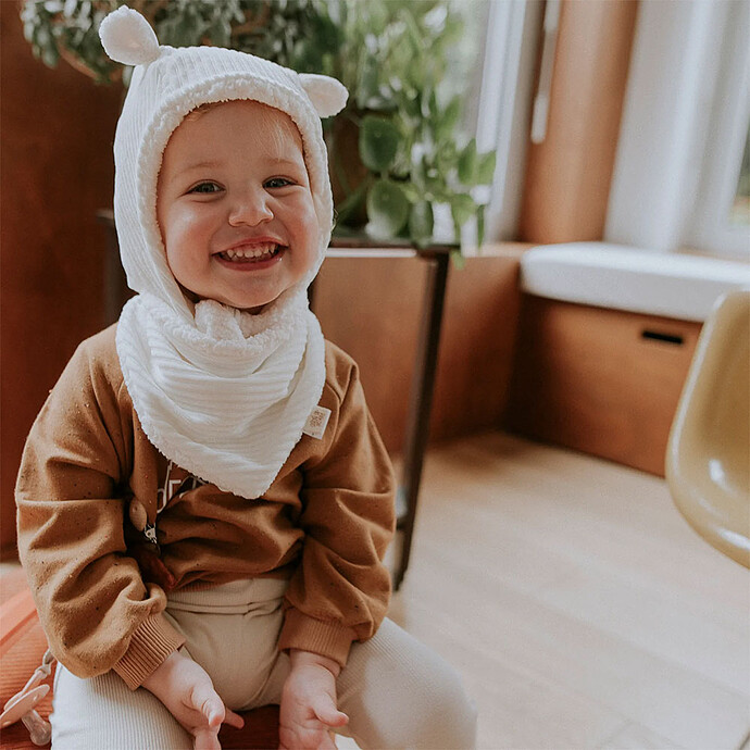 Avis Bonnet Velours Ecru - 3/9 Mois