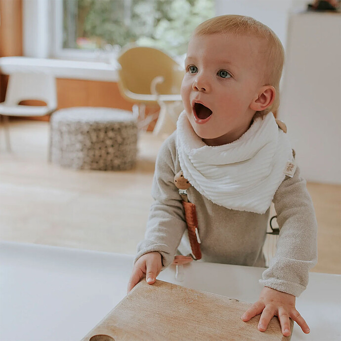 Cache-cou Velours Ecru  Rien que des bêtises