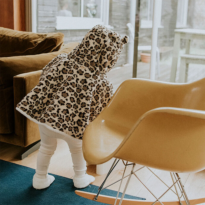 Avis Poncho Teddy Léopard
