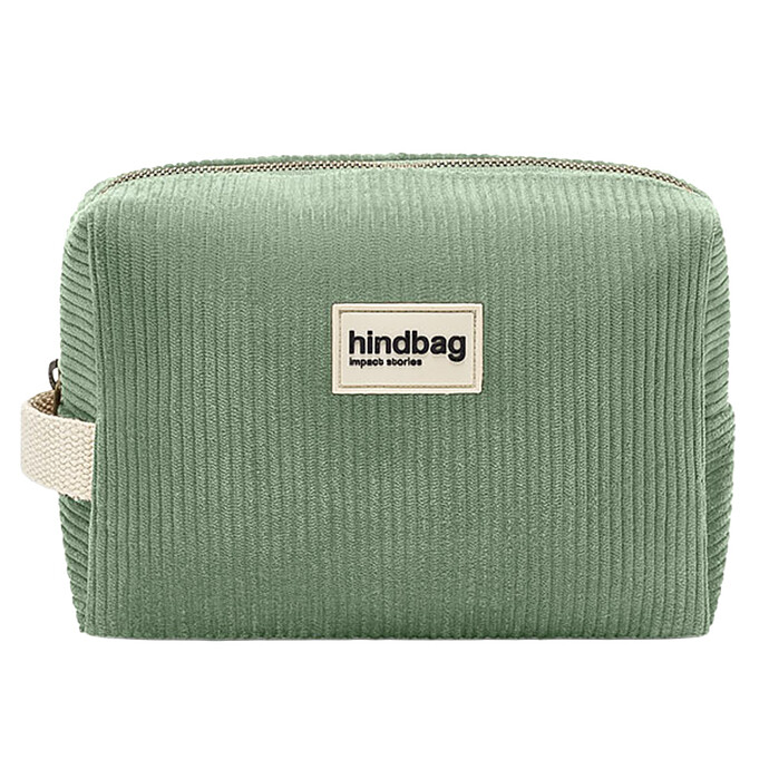 Trousse de Toilette Léon - Velours Vert d'Eau Hindbag