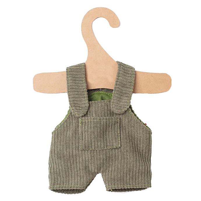 Combinaison pour Peluche Velours Côtelé - Vert Les Petites Choses