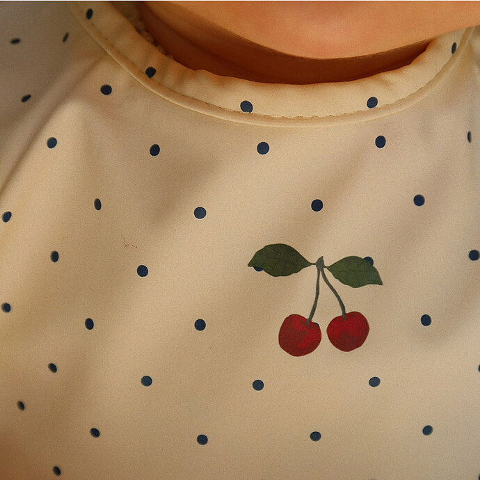 Avis Lot de 2 Bavoirs à Manches Navy Dot & Rain Washed - 18/36 Mois