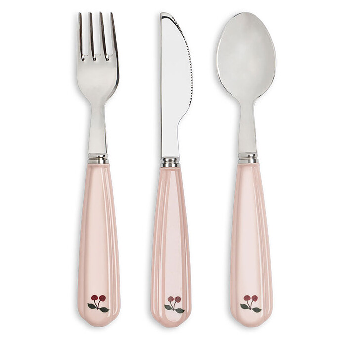 Lot de 3 Couverts - Cherry Blush Konges Sløjd