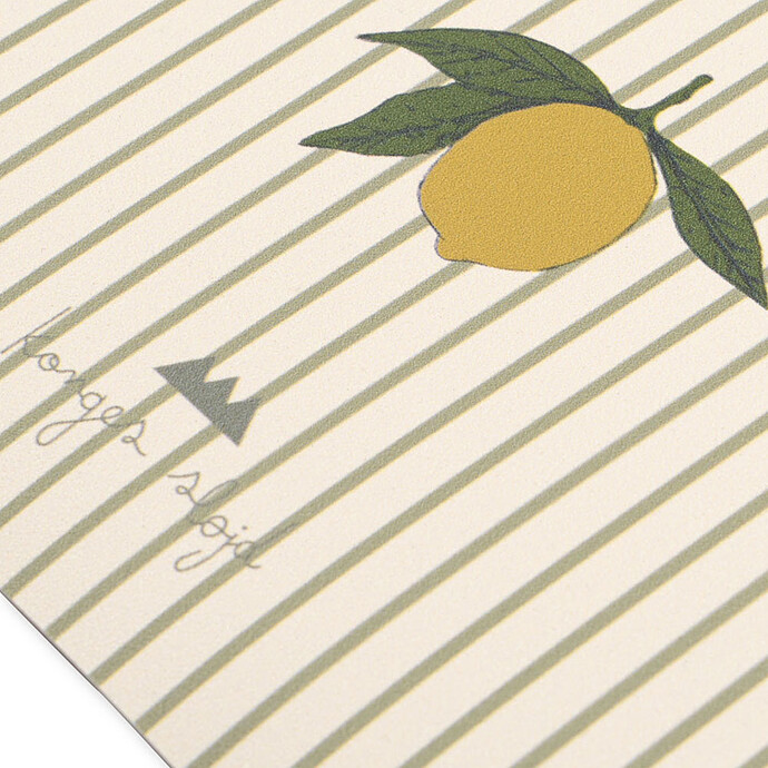 Tapis de Sol en Vinyle - Tea Stripe Konges Sløjd