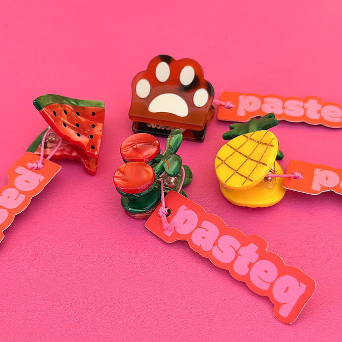 Avis Mini Pince Cheveux - Patte de Chat Caramel